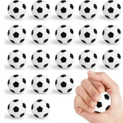 1/5/10/15个装足球运动主题迷你泡沫球，派对装饰小足球