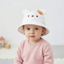 1pc Kids Summer Bucket Hat, Bear Pattern Bucket Hat, 48cm For 1-3Y Boys Girls, Cute & Versatile - Multicolor - View 13