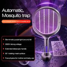 六合一可伸缩灭蚊拍电蚊灯灭虫棒，家用可伸缩手柄，500mAh - 多色 - 查看 8