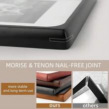 Golden State Art 4x6 Picture Frames - Black Solid Wood With Glass, Rounded Corner 4 X 6 Picture Frame Matted To 3x5 Photos - Wall Or Tabletop Decor Display - Black4x6 - 查看 4