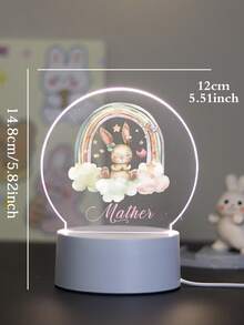 1 Đèn ngủ nhiều màu sắc cá nhân hóa, Đèn ngủ họa tiết động vật, Trang trí phòng trẻ sơ sinh, Đèn phòng ngủ, Đèn cho trẻ em, Quà tặng lễ rửa tội, Quà tặng tiệc cho trẻ sơ sinh. Đèn ngủ này giúp xua tan bóng tối đêm khuya. Tạm biệt những bóng tối ảm đạm và chào đón ánh sáng dịu nhẹ, ấm áp, dễ chịu cho mắt. Nó có thể tạo ra một bầu không khí thư thái và làm cho giờ đi ngủ trở nên dễ chịu hơn. Thiết kế sáng tạo khơi gợi trí tưởng tượng và truyền cảm hứng sáng tạo cho trẻ em. - Màu xanh nhạt - Xem 18
