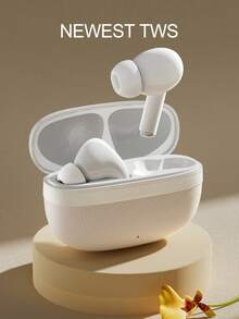 VLDCO V5.3蓝牙耳机，具备降噪功能、强劲立体声低音、24小时超长续航（180mAh电池）、轻巧耳挂式设计，支持免提通话，兼容所有智能手机。 - 查看 2