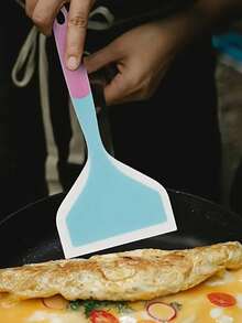 Set de 4 espátulas de silicona - Espátulas de cocina resistentes al calor para sartenes antiadherentes, parrilla, bistec, huevos y panqueques - Multicolor - Ver 8