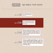 KJV Gift And Award Bible, White Imitation Leather, KJV Holy Bible, Red Letter, Pure Cambridge Text, Presentation Page, Ribbon Marker, Easy-To-Read Bible MCM Type - Default - View 7