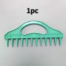 1/2 Sets Durable Plastic Manual Seed Planter, 12-Hole Quick Seeding, Waterproof Planting Assistant, Efficient Gardening Tool - Green - View 2