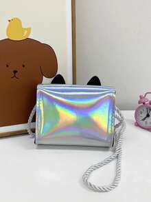 1pc Young Girl PU Leather Flap Closure Cute Rabbit Mini Crossbody Bag, Suitable For All Seasons Daily Use - Gai Tu - View 4