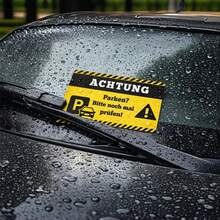 50pcs Funny German Parking Violation Tickets, Paper Material, Car, Truck, Motorcycle Prank Parking Reminder Index Cards - Writable Mischief Parking Tickets With Checkboxes - Multicolor - View 2