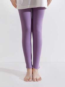 8条/包 女婴甜美可爱荷叶边彩色打底裤，休闲修身裤 - 彩色 - 查看 9