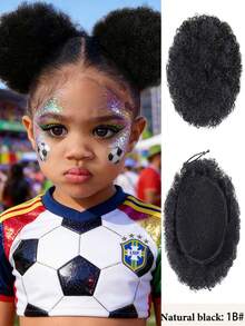 Women & Kids Fluffy Curly Hair Scrunchies - Soft Synthetic Elastic Hair Ties, Suitable For Various Bun & Ponytail Hairstyles - Multicolor - View 3