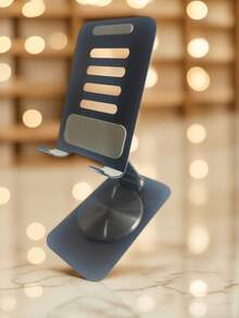 360 Degree Rotatable Multifunctional Desktop Phone Holder, Universal Metal Phone/Tablet Stand, Slouchy Portable Foldable Adjustable Stable Phone Bracket - A - View 11