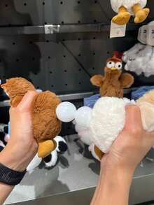 1个趣味毛绒下蛋小鸡玩偶，可爱的小毛绒玩偶，挤压时会下蛋，是复活节或其他节日送给孩子的理想礼物。 - 彩色 - 查看 5