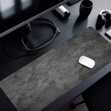 XL Gray Rubber Mouse Pad, Marble Texture - Large Desk Keyboard Mat, Suitable For Office, Gaming, Home Workspace, Desk Pad | Marble Texture Pad | Desktop Mat, Mouse Pad - Ink Texture - View 9