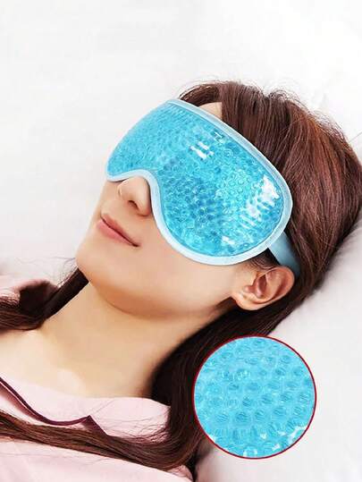 Gel Ice Pack Eye Mask, Travel And Holiday Essential, Hot And Cold Compress Dual-Use, Spring/Summer Pick, Bridesmaid Gift, Beach, Travel, Unisex, Vacation Must-Have, Cute Little Item.