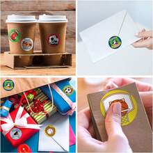 500 pegatinas de deportes de pelota con diseños personalizados de baloncesto, fútbol, béisbol y fútbol, pegatinas de sello de PVC para notas - Multicolor - Ver 5