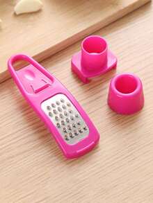 Multi-Functional Stainless Steel Electric Garlic Grinder, No Plug Required, Plastic Garlic Chopper, Easy To Use For Garlic, Ginger, Onion, Chili Pepper, Nuts And More - Multicolor - View 6
