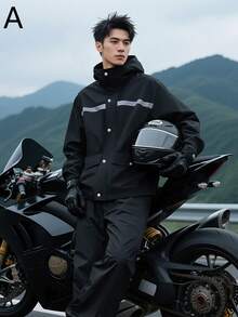 时尚雨衣，男女通用雨衣，耐磨雨衣，全身雨衣套装，雨衣雨裤套装，耐磨雨衣，防水防风雨衣，男女通用雨衣，雨披，耐磨防暴雨衣，多功能雨衣，适合户外活动，如骑行、旅行、登山、露营、徒步、骑马、钓鱼等。 - 套裝 - 查看 5