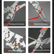 Multi-Functional Wire Stripping Tool - Stripper/Cutter/Crimper, Professional Electrical Tool For Industrial And Household Use - Wire Strippers - View 3