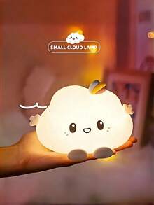 Rechargeable Touch-Sensitive Colorful Cloud Shaped Decorative Night Light, Suitable For Christmas, New Year, Holiday Gifts, Valentine's Day Gifts, Can Be Used As Indoor Decorative Night Light Companion Lamp - Multicolor - View 5