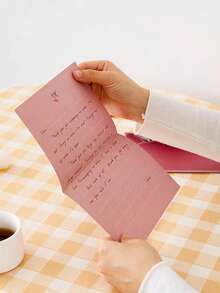 清新信封信纸套装，手写情书，浪漫文具，少女风，适合情人节 - 1 Set - 查看 3