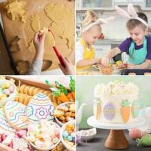 Best-Selling Easter Angel Cross Peace Dove 430 Stainless Steel Cookie Cutter DIY Baking Tool - Silver - View 3