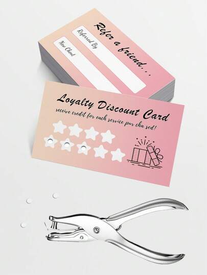 50 Pcs Lash Loyalty Cards, Reward Cards & Stamp Cards For Eyelash Extensions, Ideal For Lash Salons, Lash Technicians & Beauty Businesses, Perfect For Client Retention & Business Promotion