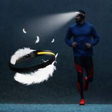 Lámpara frontal recargable con sensor de movimiento y luz LED potente para trabajo, camping y uso diario. Liga para cabeza ajustable, con iluminación y sensor. - Negro - Ver 3