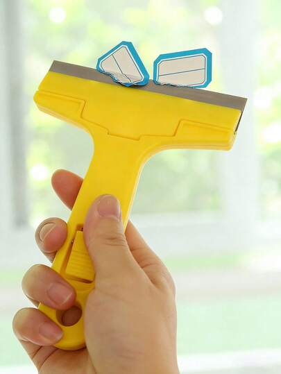 1pc Glass Cleaning Squeegee, Suitable For Bathroom, Kitchen, Home Use