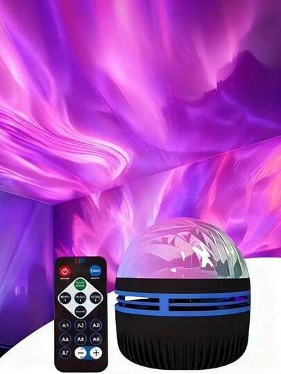 Northern Lights Starry Sky Projection Lamp, Dreamy Aurora Atmosphere Light, Night Light, Romantic Projection For Bedroom Bedside, Children's Room Decor, Influencer Photo Backdrop, Romantic Decor Light For Bedroom & Living Room, Creative Gift