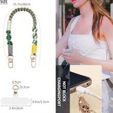 Comfort Fit BIHRTC Cell Phone Lanyard Key Lanyard Keychain Phone Wrist Strap With Tether Tab Compatible With Most Smartphones Spring Easter Gift - As Pic - View 2