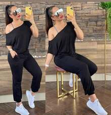 Women Jumpsuits - Black - View 1