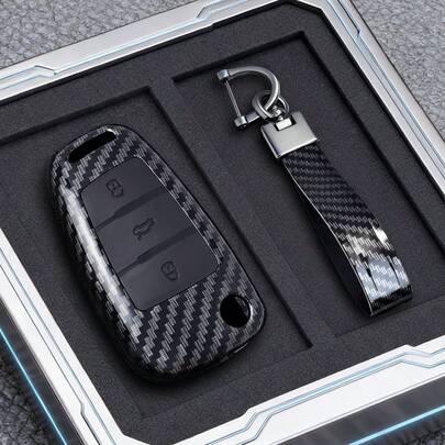 ABS Carbon Fiber Car Key Case Cover For Audi C6 R8 A1 A3 Q3 A4 A5 Q5 A6 S6 A7 B6 B7 B8 8P 8V 8L TT RS Sline