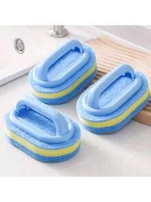 2/1pc Multi-Functional Cleaning Brush With Handle, Suitable For Bathroom, Bathtub And Tile Cleaning, Dish Sponge Brush, Pot Brush, Durable Cleaning Sponge, Heavy Duty Stain Removal, Cleaning Supplies, Strong Bathtub, Tile And Kitchen Brush, Durable Cleaning, A Handy Household Cleaning Tool - Cleaning Wipe - View 9