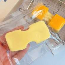 Realistic Squishy Cheese Mochi Squeeze Toy, Soft Stress Relief Squeezing Toy, Pressure Release Sensory Fidget Toy - Multicolor - View 6