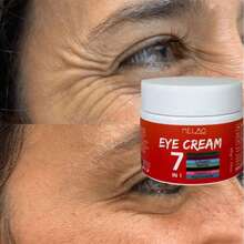 MELAO 7合1抗衰老眼霜，蕴含牛油果、胶原蛋白、视黄醇、维生素C和烟酰胺，有效减少皱纹、黑眼圈和眼袋，保湿提亮，50克/1.76盎司 - 50g - 查看 3