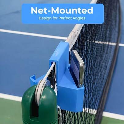 1 pieza Soporte de teléfono para tenis, puede sostener 2 teléfonos - Ideal para que los jugadores de tenis analicen su rendimiento y los entrenadores graben los entrenamientos, capturen momentos del partido para compartir con amigos y familiares