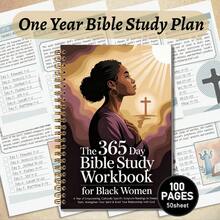 圣经年52周灵修日志 | 女性圣经灵修手册 | 365天读经计划 | 灵修日志 | 安静女性插图元素 | 女性冥想/小组阅读/励志礼物 | 灵性成长笔记本 | 圣经 - A - 查看 2