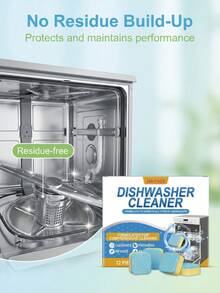 Dishwasher Cleaning Tablets, Degreasing, Stain Removal, Descaling Cleaner Effervescent Tablets For Home Dishwasher Care - 12 Pieces - View 4