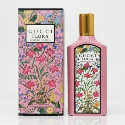  Gucci Flora Gorgeous Gardenia Eau De Parfum Spray For Women 3.3oz 100ml Luxury Floral Fragrance Long Lasting Elegant Feminine Perfume Fresh Gardenia Notes For Daily Wear Evenings Special Occasions Premium Designer Scent Sophisticated Classic Bottle Gift Idea For Her