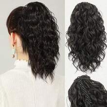 Overseas Trade Wavy Ponytail Clip, Drawstring Small Curly Ponytail New Fluffy Ponytail Wig HA2882 - Multicolor - View 14