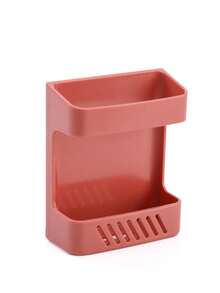 1pc Wall-Mounted Remote Control Storage Box, TV/AC/Bedside Phone Charging Holder, Office Pen & Notebook Organizer - Multicolor - View 12