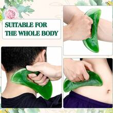 Gua Sha Massage Tool With Handle Resin Massager Scraping Board For Body Shaping Muscle Neck Back Face Gua Sha Massage Tool Body - Multicolor - View 6