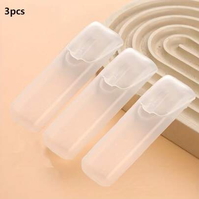 3 Pieces (Multiple Colors) & Compact EDC Storage Container, Transparent PP Material Mini Organizer - Portable Dental Floss Box - Leak-Proof Travel Pill Organizer For Toothpicks, Dental Floss - Cotton Swabs - Durable Plastic Box