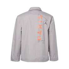 Nike Jordan x 巴黎聖日爾曼系列 字母印花Logo貼標單排扣大口袋工裝翻領夾克 男女同款 棕色 - 棕色 - 查看 6