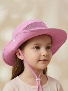 1-3岁/3-6岁/6-10岁儿童夏季遮阳帽，防紫外线沙滩帽，透气户外玩耍渔夫帽，男女通用 - 1PC - 查看 13