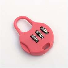 3pcs Mini Locks With Combination Dial And Key Hole - Plastic Structure, Suitable For Luggage, Suitcase, Drawers, Boxes, Backpacks, Laptop Bags - Multiple Color Options, Easy-To-Use Combination Dial And Key Lock, Suitable For Home, Travel, Office Use - Compact Portable Design, Numeric Lock Applicable For Luggage - 3pcs - View 3