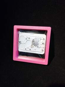 水晶钻石闪光相机钢化玻璃膜，兼容 17 Pro/17 Pro Max，手工手机壳及 PE 定制包装盒 - 無色 - 查看 2