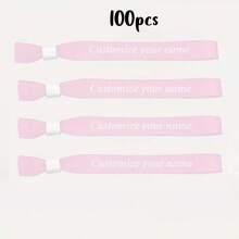 [Personalizado] Pulseras para fiestas personalizadas, pulseras de cinta desechables, pulseras de registro de eventos de conferencia, personalizadas para actividades, cumpleaños, bodas, reuniones grupales, festivales de música y conciertos, que agregan un ambiente festivo a los conciertos de música y celebraciones festivas - Multicolor - Ver 35