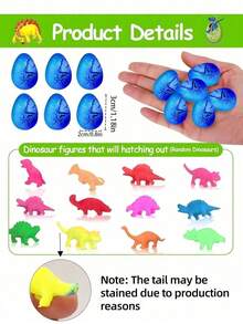 5/10/20/60pcs White Cracked Hatching Eggs, Expand When Dissolved In Water, Suitable For Birthday Party Activities Ages 14+ - Multicolor - View 3