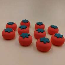 10pcs/Pack Soft & Skin-Friendly Persimmon Makeup Sponges - Burnt Orange - View 5