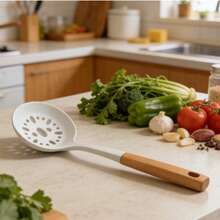 The White Silicone Kitchenware Nine-Piece Set (Including Soup Spoons, Spatulas, Pasta Spoons, Scrapers, Etc.) Is Heat-Resistant, Anti-Slip And Has A Non-Stick Coating. It Is Suitable For Operations Such As Stir-Frying, Serving, Mixing And Brushing. - Multicolor - View 5